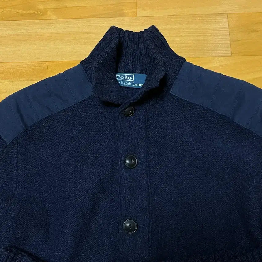 [BUNJANG] Polo Ralph Lauren Shoulder Patch Button-Up Sweater / [XS] 폴로 랄프로렌 숄더 패치 버튼업 스웨터