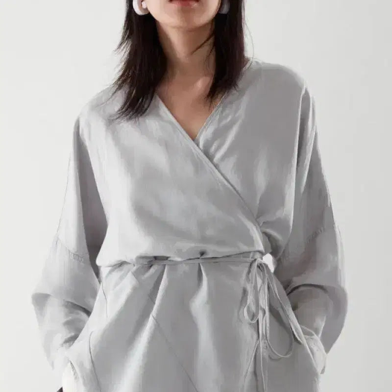 [BUNJANG] Cos Wrap Blouse / 코스 Cos 랩 블라우스