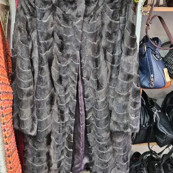 [BUNJANG] Mink Long Coat / 밍크 롱 코트