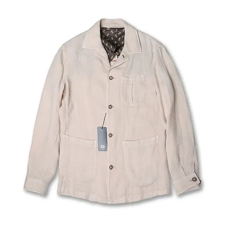 [BUNJANG] Man On The Boon Light Beige Linen Field Jacket / 48 맨온더분 [Man On The Boon] 라이트베이지 린넨 필드자켓