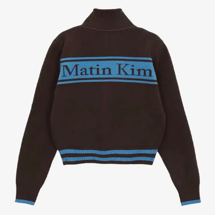 [BUNJANG] Matinkim Stripe Knit Cardigan Brown / 마뗑킴 스펠 포인트 스트라이프 니트 가디건 브라운