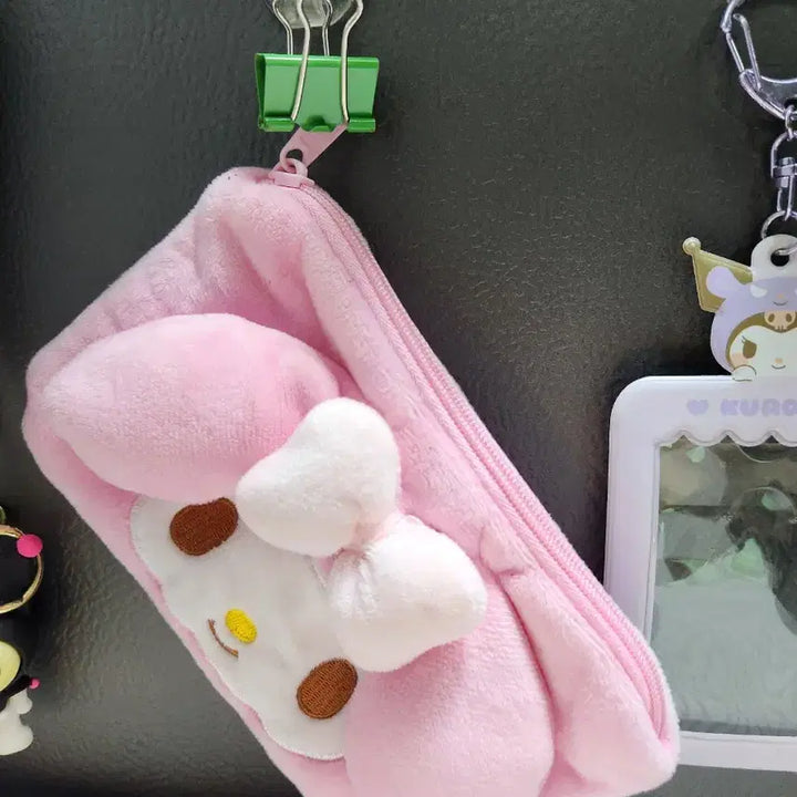 [BUNJANG] My Melody &amp; Kuromi Pouch, Keyring, Card Holder Bundle Set / "마이멜로디와 쿠로미" [파우치. 키링.카드홀더]