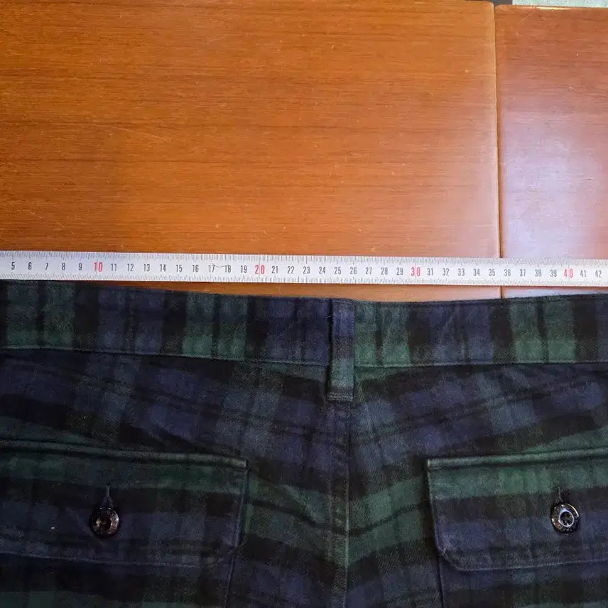 [BUNJANG] WTAPS 19 Jungle Skinny Green Check Pants / 더블탭스 19시즌 정글 스키니 그린 체크