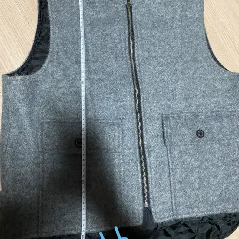 [BUNJANG] Designer Quilted Vest / 거의 새상품 따뜻한 모 퀼팅 디자이너 베스트 조끼 (556677 사이즈)