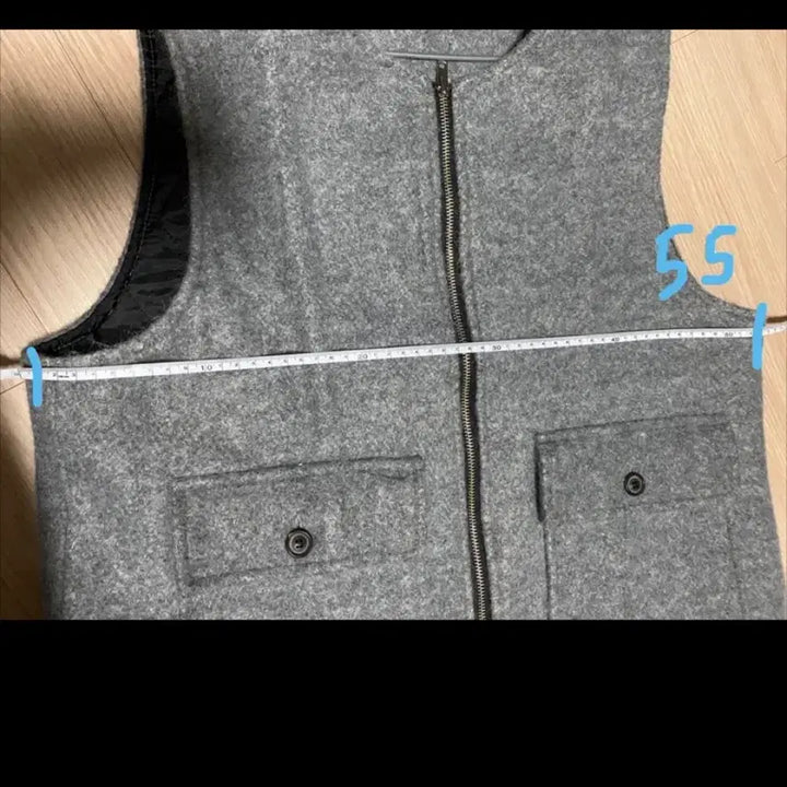 [BUNJANG] Designer Quilted Vest / 거의 새상품 따뜻한 모 퀼팅 디자이너 베스트 조끼 (556677 사이즈)
