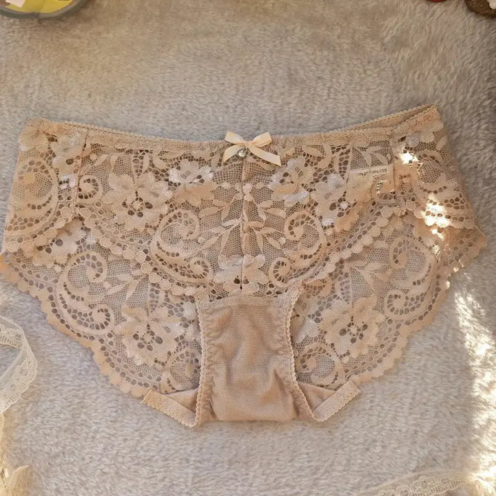 [BUNJANG] Lace Panties 95 Size 3-Piece Set / 레이스팬티 95사이즈 3종 묶음 판매 여성팬티95