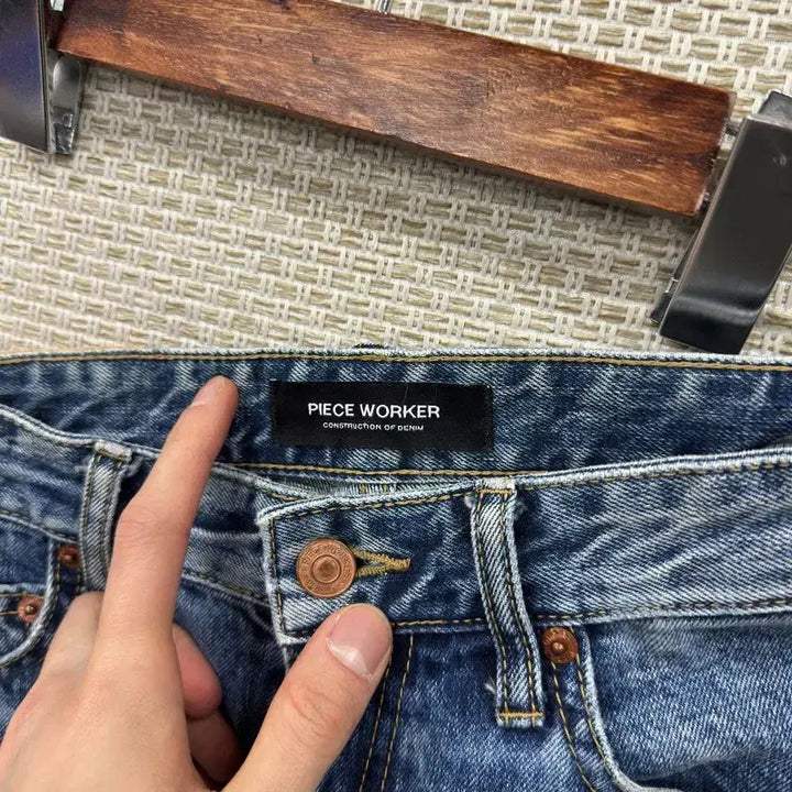 [BUNJANG] Piece Worker A05239 Denim Jeans / 피스워커 캐주얼 일자핏 데님 청바지 28인치 A05239