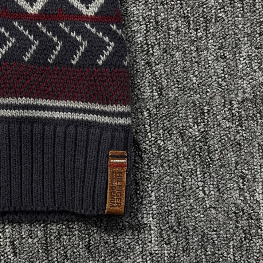 [BUNJANG] Tommy Hilfiger Chevron Pattern Knit Sweater / 타미힐피거 셰브론 패턴 니트 스웨터