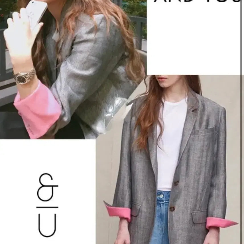 [BUNJANG] And You Linen Blend Jacket / and you 앤유 소매배색 린넨 자켓