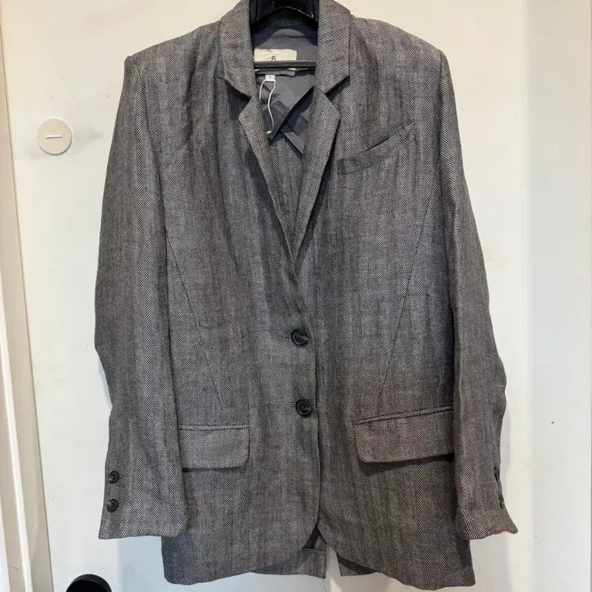 [BUNJANG] And You Linen Blend Jacket / and you 앤유 소매배색 린넨 자켓