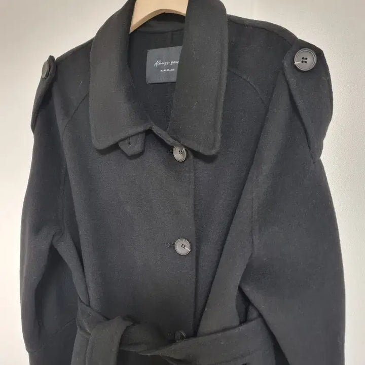 [BUNJANG] Handmade Wool Blend Long Coat / 울90% 핸드메이드 롱 코트