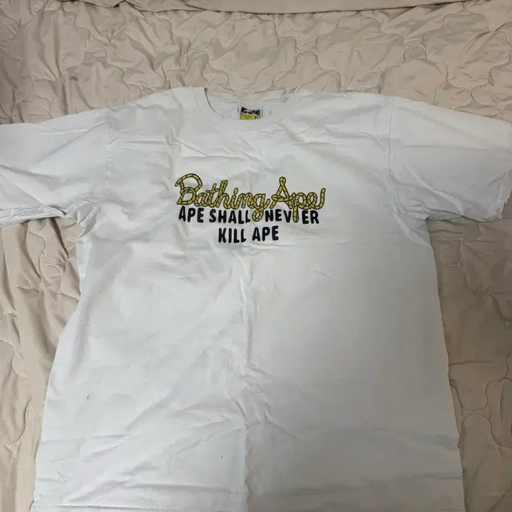 [BUNJANG] BAPE T-shirt XL White / 베이프 반팔