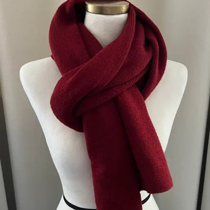 [BUNJANG] Red Scarf / 진한 레드 목도리