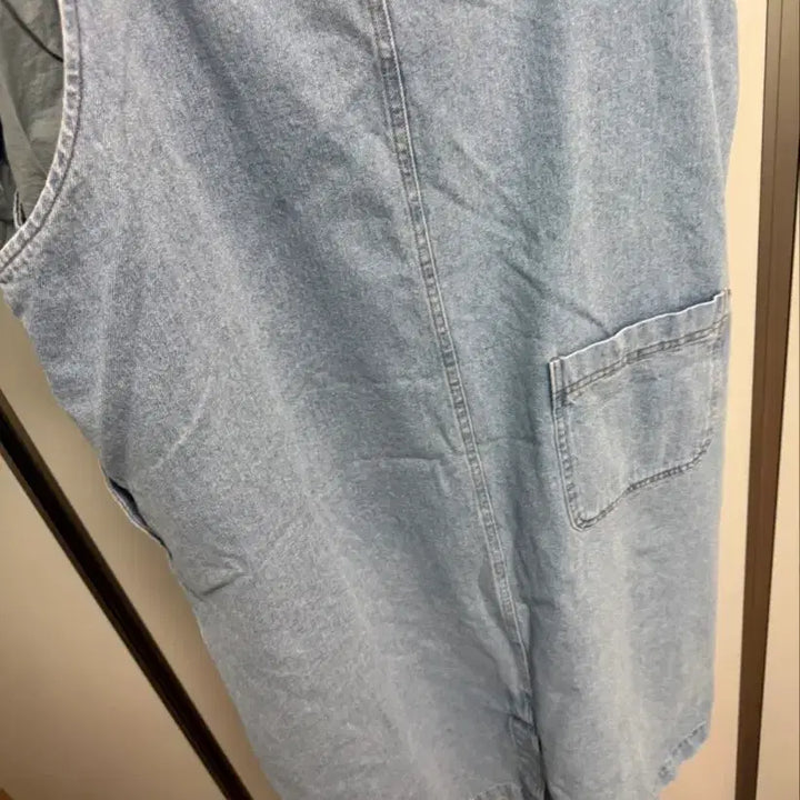 [BUNJANG] 르드망 Denim Pinafore Dress / 르드망 브랜드 청 멜빵 원피스 나시 667788정도 사이즈