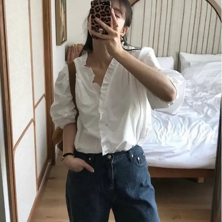 [BUNJANG] Archive J2U Blouse / 아카이브제이투유 블라우스