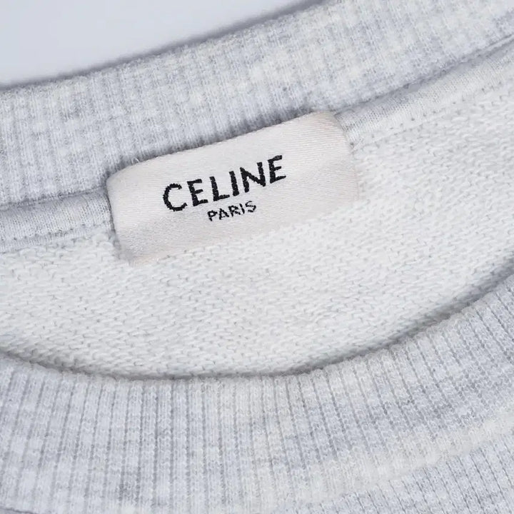 [BUNJANG] Celine Varsity Logo Cropped Sweatshirt / 셀린느 바시티 로고 크롭 스웻셔츠