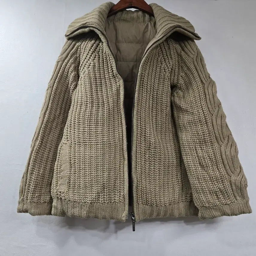 [BUNJANG] Imported Duck Down Padded Jacket / 니트 오리털 패딩