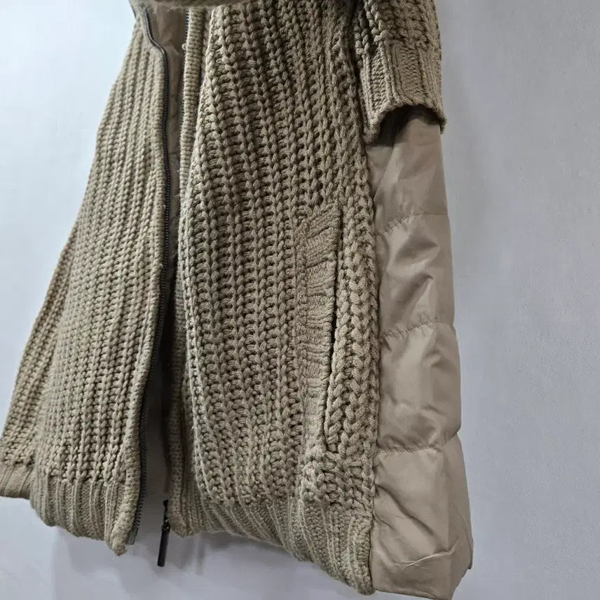 [BUNJANG] Imported Duck Down Padded Jacket / 니트 오리털 패딩