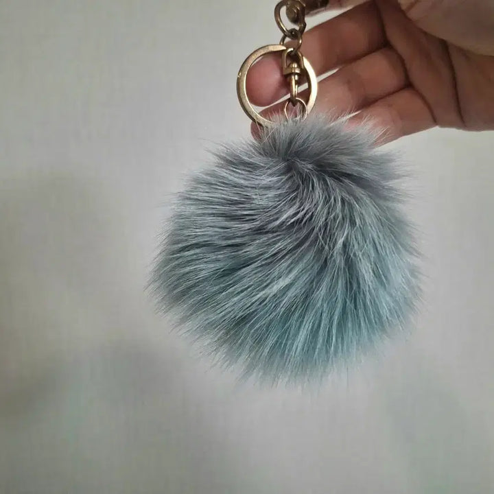 [BUNJANG] Real Fox Fur Pom-Pom Keyring / 새제품 / 리얼 폭스퍼 키링 / 폼폼 키링 / 폭스털볼 가방 장식고리 /