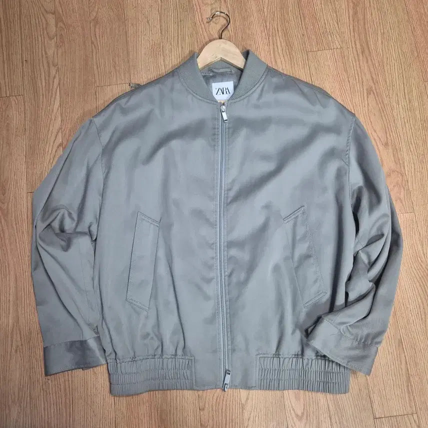 [BUNJANG] ZARA Bomber Jacket - Gray / 자라 봄버 자켓 그레이