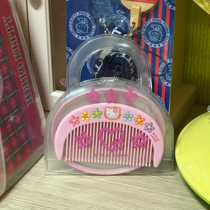 [BUNJANG] Kitty Mirror and Comb Set / 고전키티빗거울세트 고전키티거울빗 카오하나키티