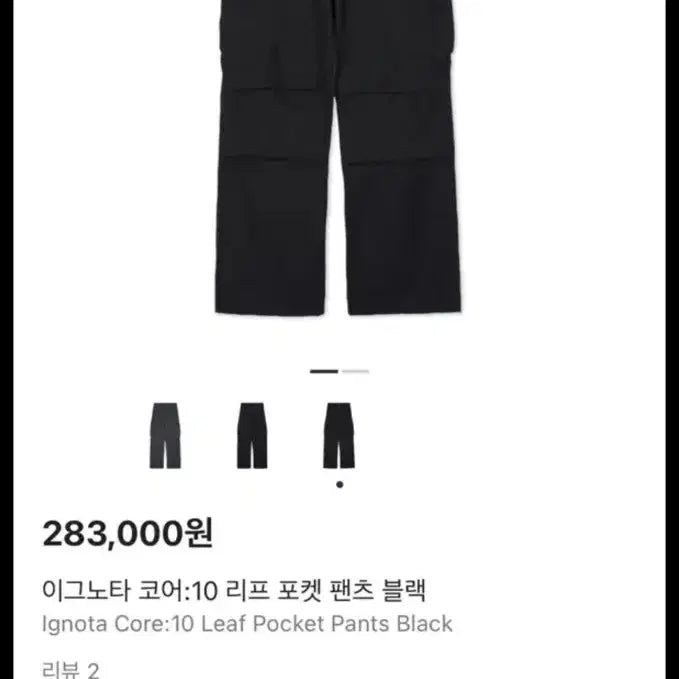 [BUNJANG] Ignota Core 10 Leaf Pocket Pants / 이그노타 코어10 리프 포켓 팬츠
