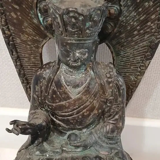 [BUNJANG] Bronze Seated Buddha Bodhisattva Statue / 불교미슬품 청동좌불보살상