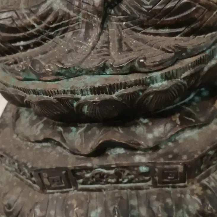 [BUNJANG] Bronze Seated Buddha Bodhisattva Statue / 불교미슬품 청동좌불보살상