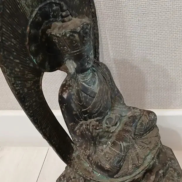 [BUNJANG] Bronze Seated Buddha Bodhisattva Statue / 불교미슬품 청동좌불보살상