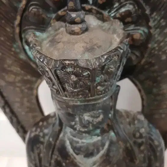 [BUNJANG] Bronze Seated Buddha Bodhisattva Statue / 불교미슬품 청동좌불보살상