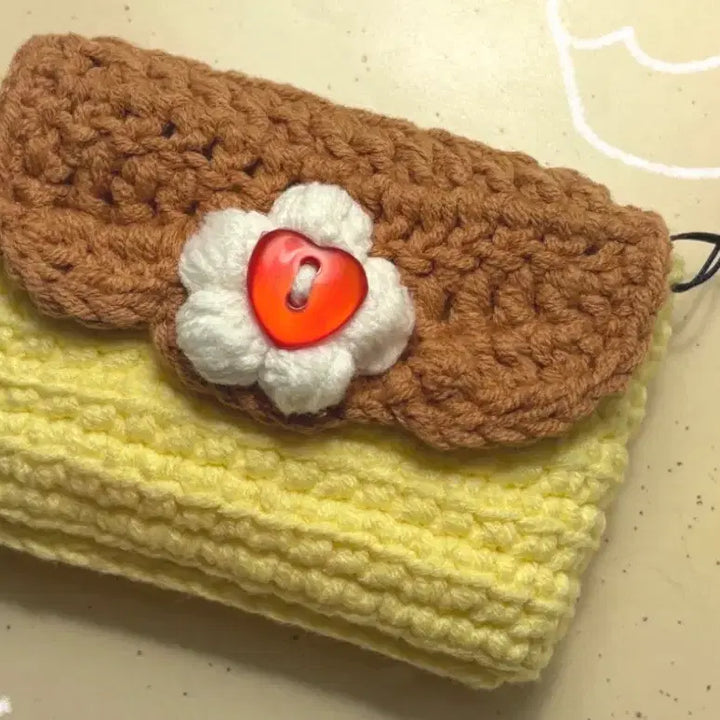 [BUNJANG] Pudding Hand-knitted Wallet / 푸딩 손뜨개 지갑
