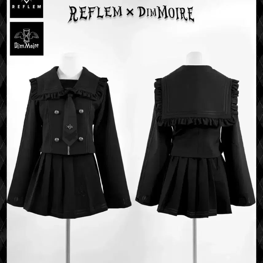 [BUNJANG] REFLEM x DimMoire 세일러복 셋업 블랙 / REFLEM x DimMoire 세일러복 셋업 블랙