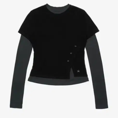 [BUNJANG] The Coldest Moment Layered Button Long Sleeve Shirt / 더콜디스트모먼트 TCM layered button long sleeve