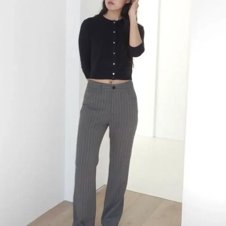 [BUNJANG] Ponytail 90s Pinstripe Slacks / ponytail 포니테일 90s 핀스트라이프 슬랙스