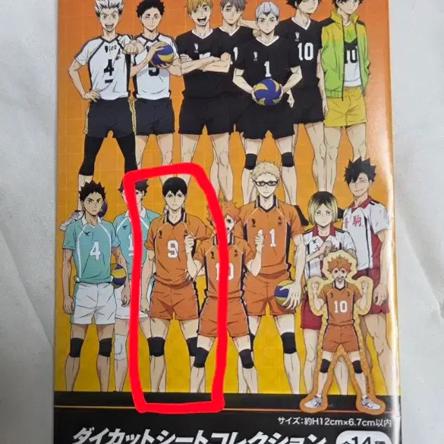 [BUNJANG] Haikyu Kagayama Tobio Die-cut Sheet Collection / 하이큐 다이컷 시트 컬렉션 카게야마 토비오