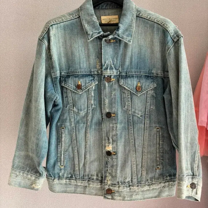 [BUNJANG] Ralph Lauren Denim &amp; Supply Embroidered Denim Jacket / 랄프로렌 데님 앤 서플라이 데님 자수 자켓 여성 55~66사이즈 판매