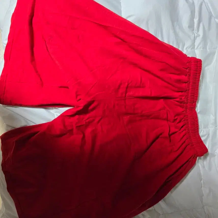 [BUNJANG] Pasensia Wide Bermuda Shorts Red M Size / 파시엔시아 와이드 버뮤다 반바지 레드 M사이즈