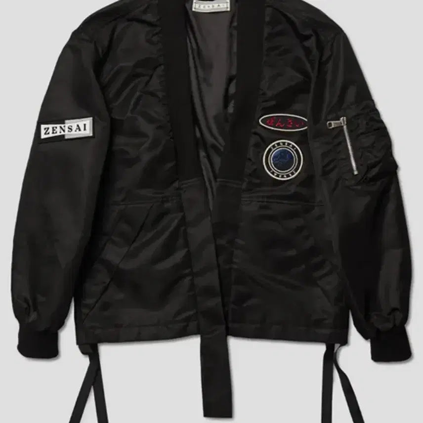 [BUNJANG] Zensai Collarless Kimono MA-1 Jacket / 젠사이 카라리스 기모노 MA-1 점퍼