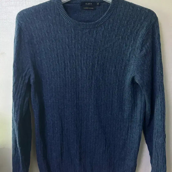 [BUNJANG] OLZEN Cashmere Cable Knit Sweater 105 / OLZEN 올젠 캐시미어 꽈배기 케이블 니트 105