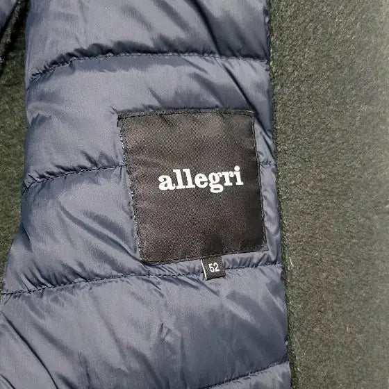 [BUNJANG] Allegri Goose Down Liner Wool Coat (Dark Green) / 알레그리 구스다운 라이너 울 코트 (다크그린/52)
