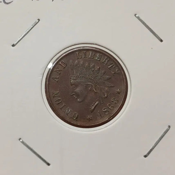 [BUNJANG] 1863 US Liberty Indian Head Token / 미국 1863년 시민혁명 1country 희소 토큰