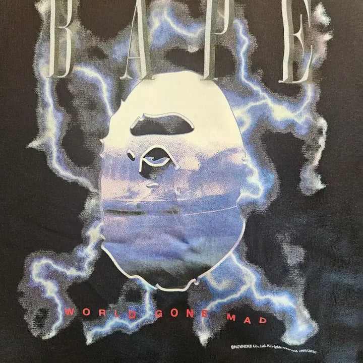 [BUNJANG] 베이프 라이트닝 크루넥 [2XL] / 베이프 라이트닝 크루넥 [2XL]
