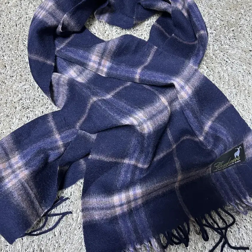 [BUNJANG] Cashmere Check Scarf / 캐시미어 체크 목도리
