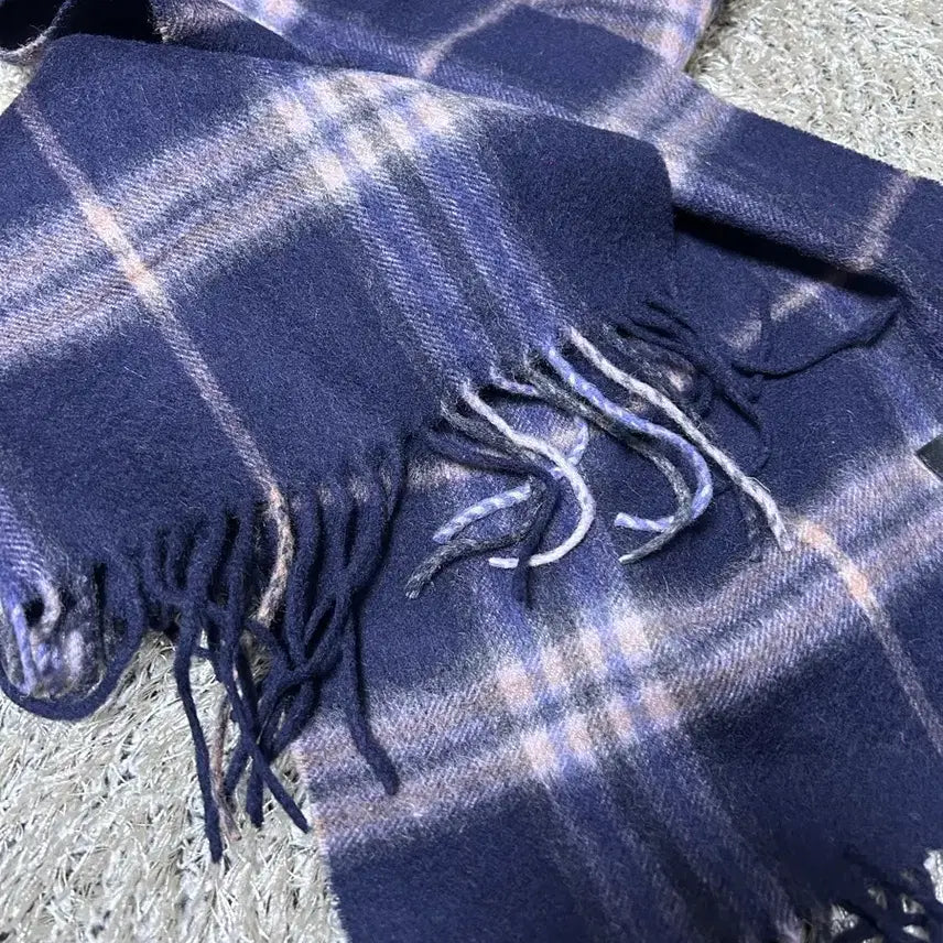 [BUNJANG] Cashmere Check Scarf / 캐시미어 체크 목도리
