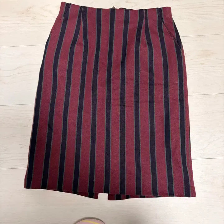[BUNJANG] Vintage Striped Midi Skirt / 빈티지 스트라이프 미디스커트