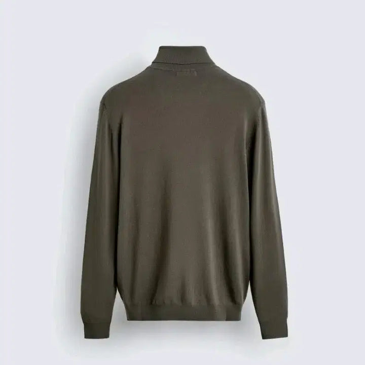[BUNJANG] ZARA Basic High-Neck Sweater Khaki Knit / M) 자라 25fw 베이직 하이넥 스웨터 카키색 니트 0304 320