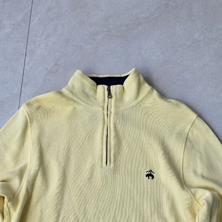 [BUNJANG] Brooks Brothers Half-Zip Up Yellow M Size / 브룩스 브라더스 하프집업 M100 옐로우