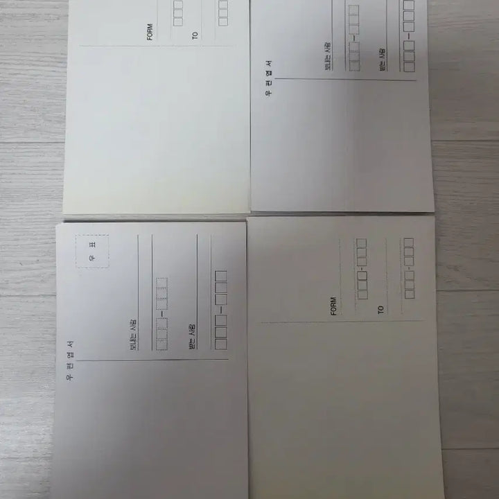 [BUNJANG] 드래곤볼 Z 엽서 4종 일괄 (고전 만화 엽서) / 드래곤볼 Z 엽서 4종 일괄 (고전 만화 엽서)