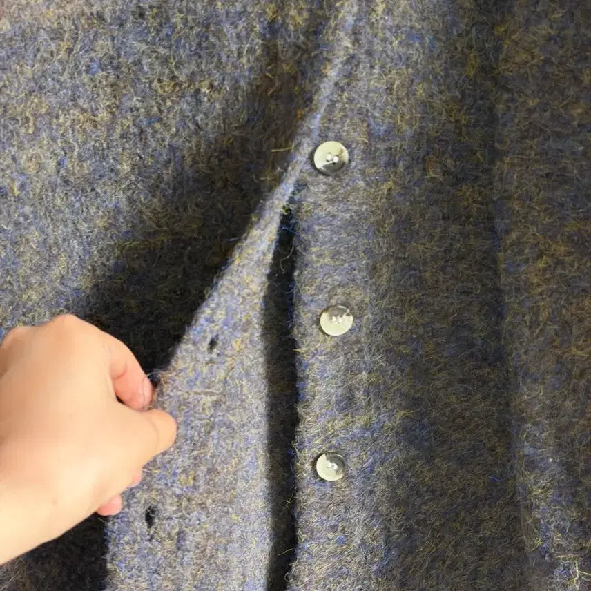 [BUNJANG] Brown Purple Mix Cardigan / 브라운 퍼플 믹스 가디건