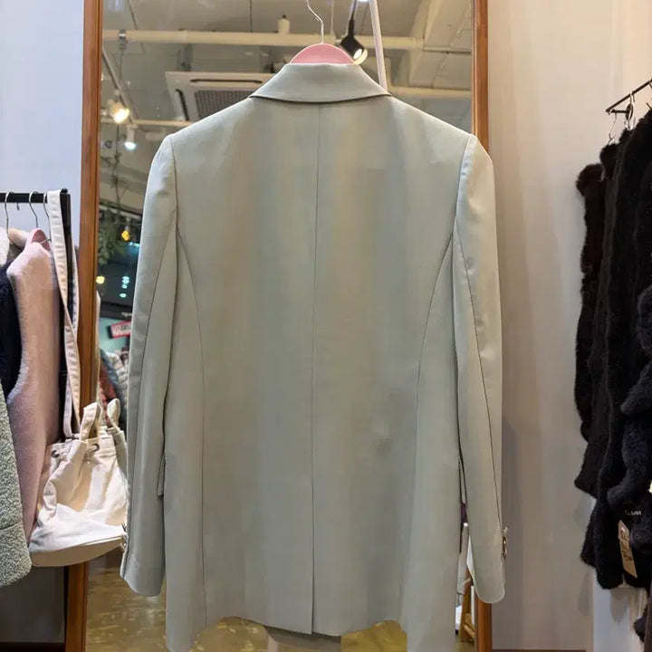 [BUNJANG] JIGOTT Green Double Button Jacket / JIGOTT 연두색 더블 버튼 자켓